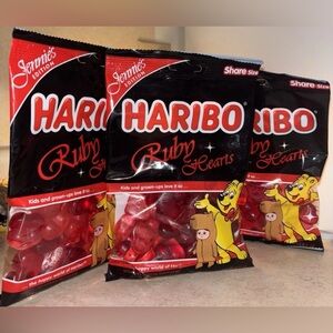 Haribo Ruby Hearts Candy-3 pack 8oz